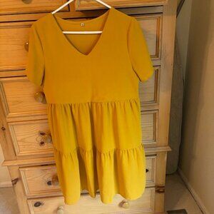 Yellow  Gold Women's Dress Medium